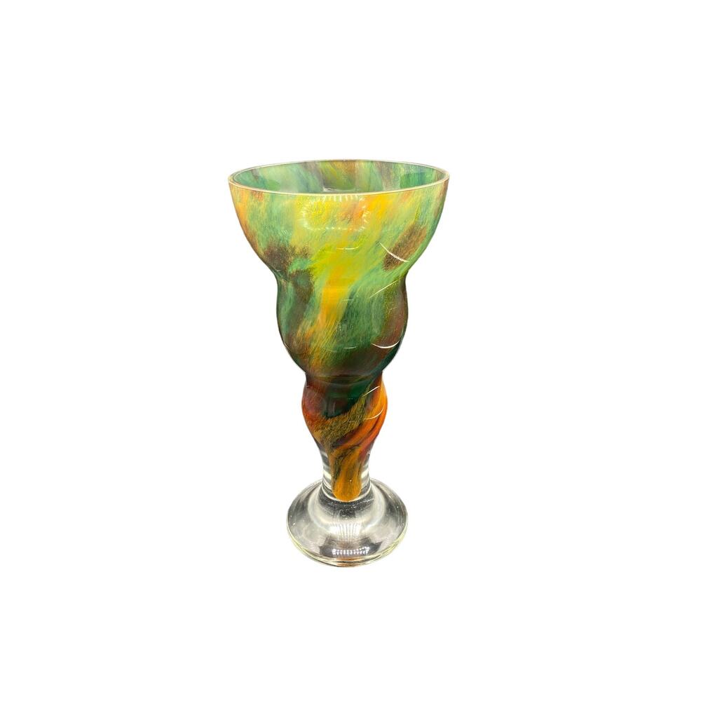 Sasaki Crystal Handcrafted 13" Multi-Colored Art Glass Vase